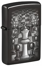 Зажигалка ZIPPO Chess Design с покрытием High Polish Black 48762 