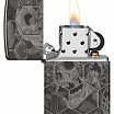 Зажигалка ZIPPO Mushroom Skulls с покрытием High Polish Black 46425