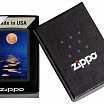 Зажигалка ZIPPO Moon Sunset с покрытием Black Light 49810