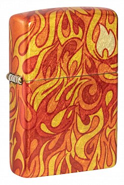 Зажигалка ZIPPO Fire с покрытием 540 Tumbled Brass 48981