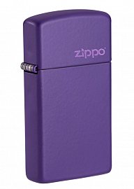 Зажигалка узкая ZIPPO 1637ZL Slim с покрытием Purple Matte 