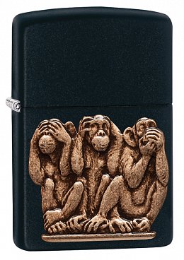 Зажигалка ZIPPO 29409 Three Monkeys - Три Обезьяны