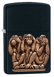 Зажигалка ZIPPO 29409 Three Monkeys - Три Обезьяны 