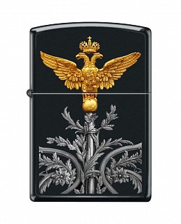 Зажигалка ZIPPO 218 RUSSIAN COAT OF ARMS  - Двуглавый орёл 