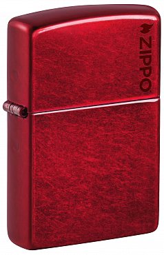 Зажигалка ZIPPO 21063ZL Logo с покрытием Candy Apple Red™