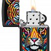 Зажигалка ZIPPO 46235 Tiger Stripes Design с покрытием Black Matte