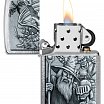 Зажигалка ZIPPO 46579 Mystical Beings Design с покрытием Brushed Chrome