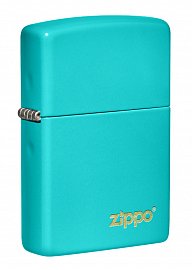 Зажигалка ZIPPO 49454ZL Classic с покрытием Flat Turquoise 