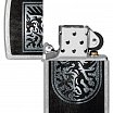 Зажигалка ZIPPO Dragon Design с покрытием Street Chrome 48730