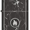 Зажигалка ZIPPO Marble Flame с покрытием High Polish Black 46571