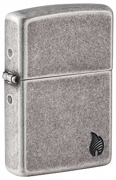 Зажигалка ZIPPO Armor® Flame c покрытием Antique Silver 46399