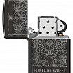 Зажигалка ZIPPO 46138 Wheel Of Fortune с покрытием High Polish Black