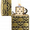 Зажигалка ZIPPO Armor® Cackling Cranium с покрытием Antique Brass 46302