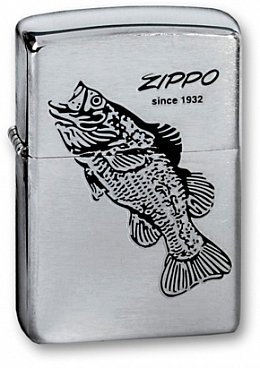 Зажигалка ZIPPO 200 Black Bass - Окунь