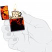 Зажигалка ZIPPO Fusion Inferno Design с покрытием 540 Tumbled Brass 46389