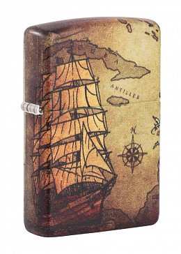 Зажигалка Zippo 49355 Pirate Ship - Пиратский Корабль