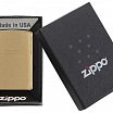 Зажигалка ZIPPO 204 Brushed Solid Brass