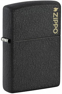 Зажигалка ZIPPO 236ZL Logo с покрытием Black Crackle™