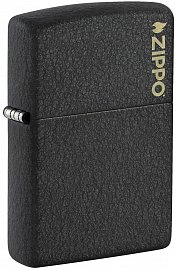 Зажигалка ZIPPO 236ZL Logo с покрытием Black Crackle™ 