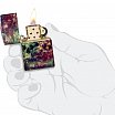 Зажигалка ZIPPO 46147 Galaxy Skull с покрытием 540 Tumbled Brass