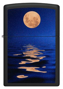 Зажигалка ZIPPO Moon Sunset с покрытием Black Light 49810