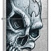 Зажигалка ZIPPO 46587 Skull and Flame с покрытием Street Chrome - Череп и Огонь