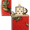 Зажигалка ZIPPO Dragon Design с покрытием 540 Tumbled Brass 48513