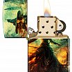Зажигалка ZIPPO 46275 Fire Mage с покрытием 540 Tumbled Brass