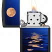 Зажигалка ZIPPO Moon Sunset с покрытием Black Light 49810