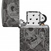 Зажигалка ZIPPO Mushroom Skulls с покрытием High Polish Black 46425