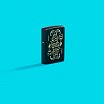Зажигалка ZIPPO 46290 Masked Joker Design с покрытием Black Matte