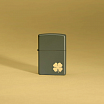 Зажигалка ZIPPO Four Leaf Clover с покрытием Green Matte 49796