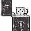 Зажигалка ZIPPO Marble Flame с покрытием High Polish Black 46571