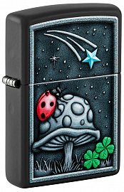 Зажигалка ZIPPO Ladybug Design с покрытием Black Matte 48724 