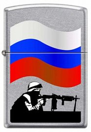 Зажигалка ZIPPO Защитник Отечества 207 RUSSIAN SOLDIER 