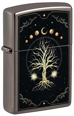 Зажигалка ZIPPO Mystic Nature Design с покрытием Black Ice® 48636