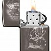 Зажигалка ZIPPO Skull Design с покрытием Black Ice® 49141