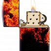 Зажигалка ZIPPO Fusion Inferno Design с покрытием 540 Tumbled Brass 46389