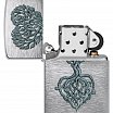 Зажигалка ZIPPO 46232 Rooted in Love Design с покрытием Brushed Chrome