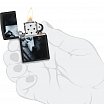 Зажигалка ZIPPO 46694 Two Wolves с покрытием Black Matte