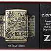 Зажигалка ZIPPO Armor 49001 Ouija Board Design