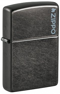 Зажигалка ZIPPO 28378ZL Logo с покрытием Gray Dusk 