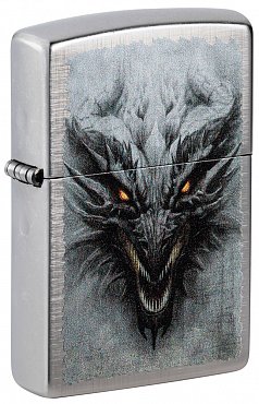 Зажигалка ZIPPO Dragon Design с покрытием Linen Weave 48732