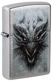 Зажигалка ZIPPO Dragon Design с покрытием Linen Weave 48732 