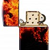 Зажигалка ZIPPO Fusion Inferno Design с покрытием 540 Tumbled Brass 46389