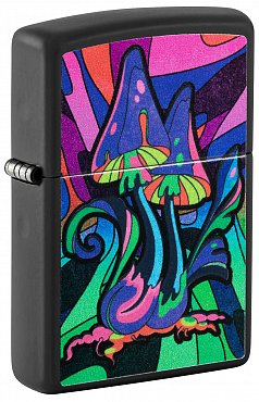 Зажигалка ZIPPO Counter Culture с покрытием Black Light 48386