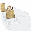 Зажигалка ZIPPO Armor® Flame c покрытием Tumbled Brass 46398