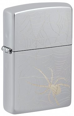 Зажигалка ZIPPO Spider Design с покрытием High Polish Chrome 48767