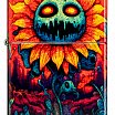 Зажигалка ZIPPO 46267 Spooky Sunflower с покрытием 540 Tumbled Brass