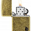 Зажигалка ZIPPO 46400 Armor® Flame c покрытием Antique Brass 